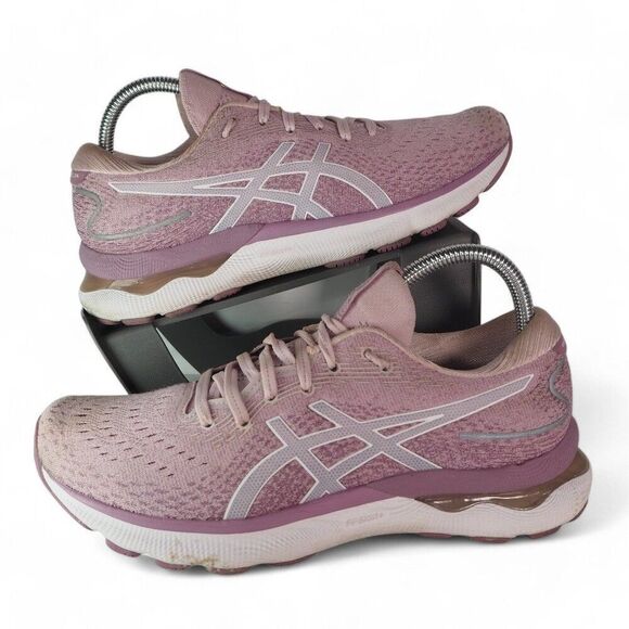 Asics Gel- Nimbus 24 Barely Rose Performance Running Shoes 1012B201 Women's 9.5 - Picture 1 of 12